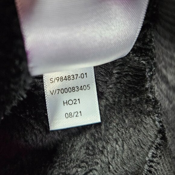 Athleta Top Girls Large Black Feelin Great 2.0 Plush Velour Sweatshirt - Picture 6 of 9